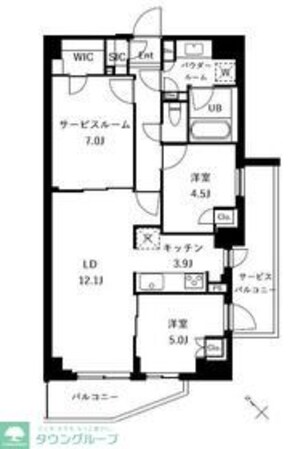 ザ・ケンジントン・レジデンスときわ台の物件間取画像